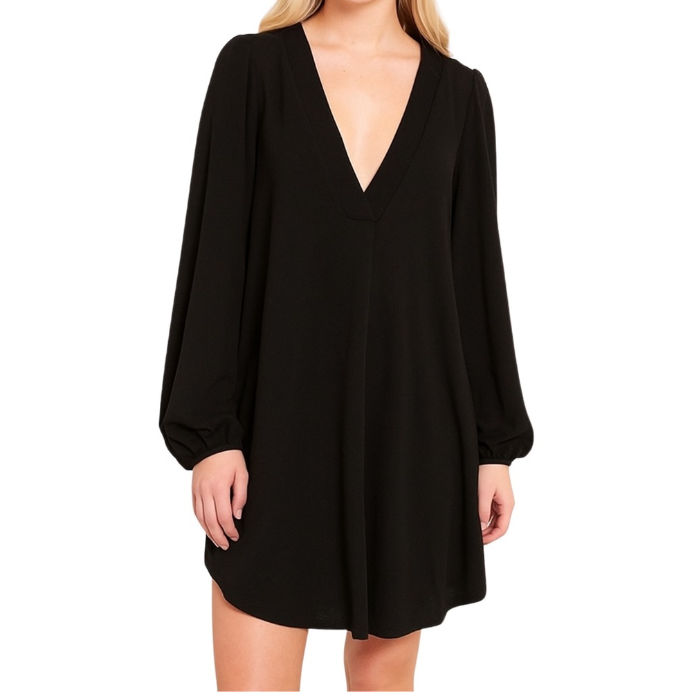 NEW Altar’d State Black Long Sleeve Sexy Halloween Fall Boho Cocktail Mini Dress